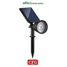 LAMPADA DA ESTERNO A PROIETTORE SOLARE CON LUCE LED CONCENTRATA MOD. "LUMINA SPIKE"